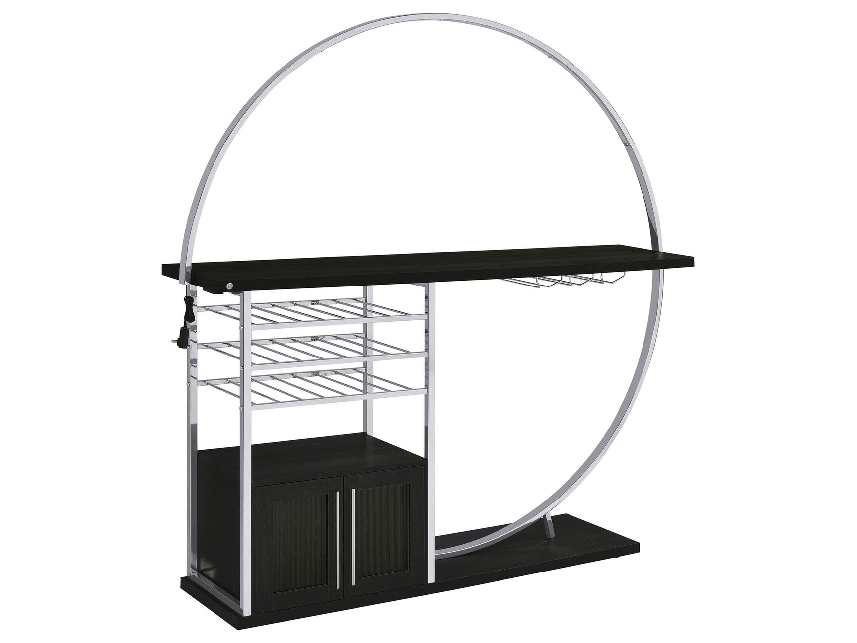 Risley Dark Charcoal Home Bar - Ornate Home