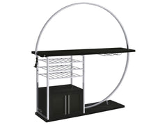 Risley Dark Charcoal Home Bar - Ornate Home