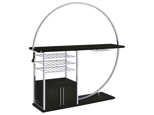 Risley Dark Charcoal Home Bar - Ornate Home