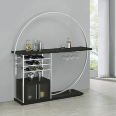 Risley Dark Charcoal Home Bar - Ornate Home