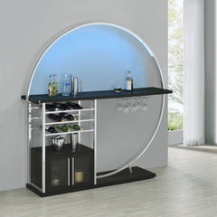 Risley Dark Charcoal Home Bar - Ornate Home