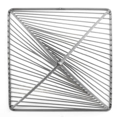 Risley Gray Metal Triangular Decorative Object - Ornate Home