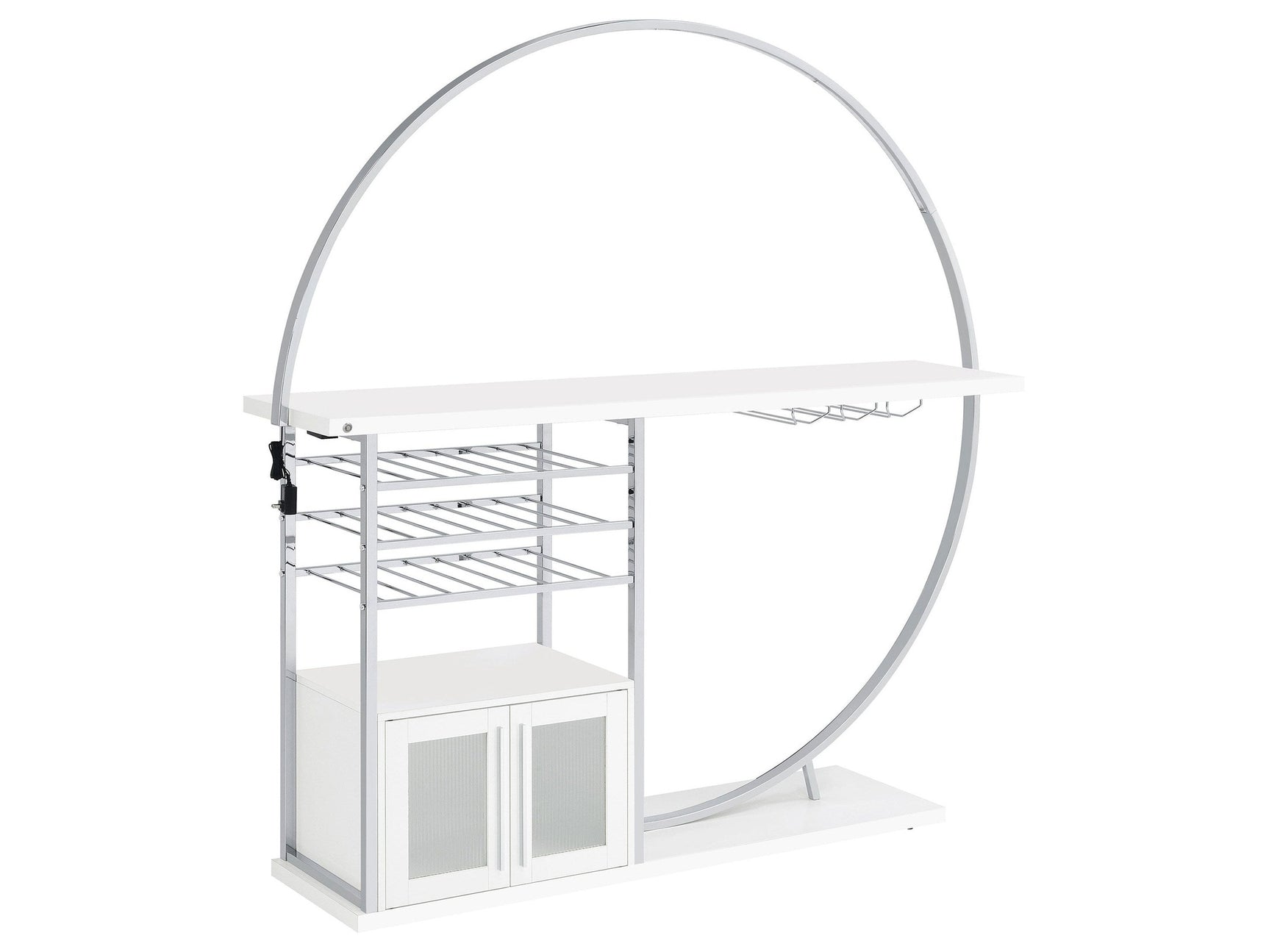 Risley White Home Bar - Ornate Home