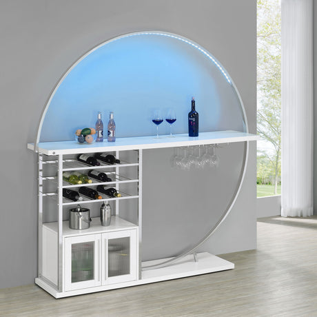 Risley White Home Bar - Ornate Home