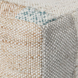 Ritsa Multi 18x18x14 Pouf - Ornate Home