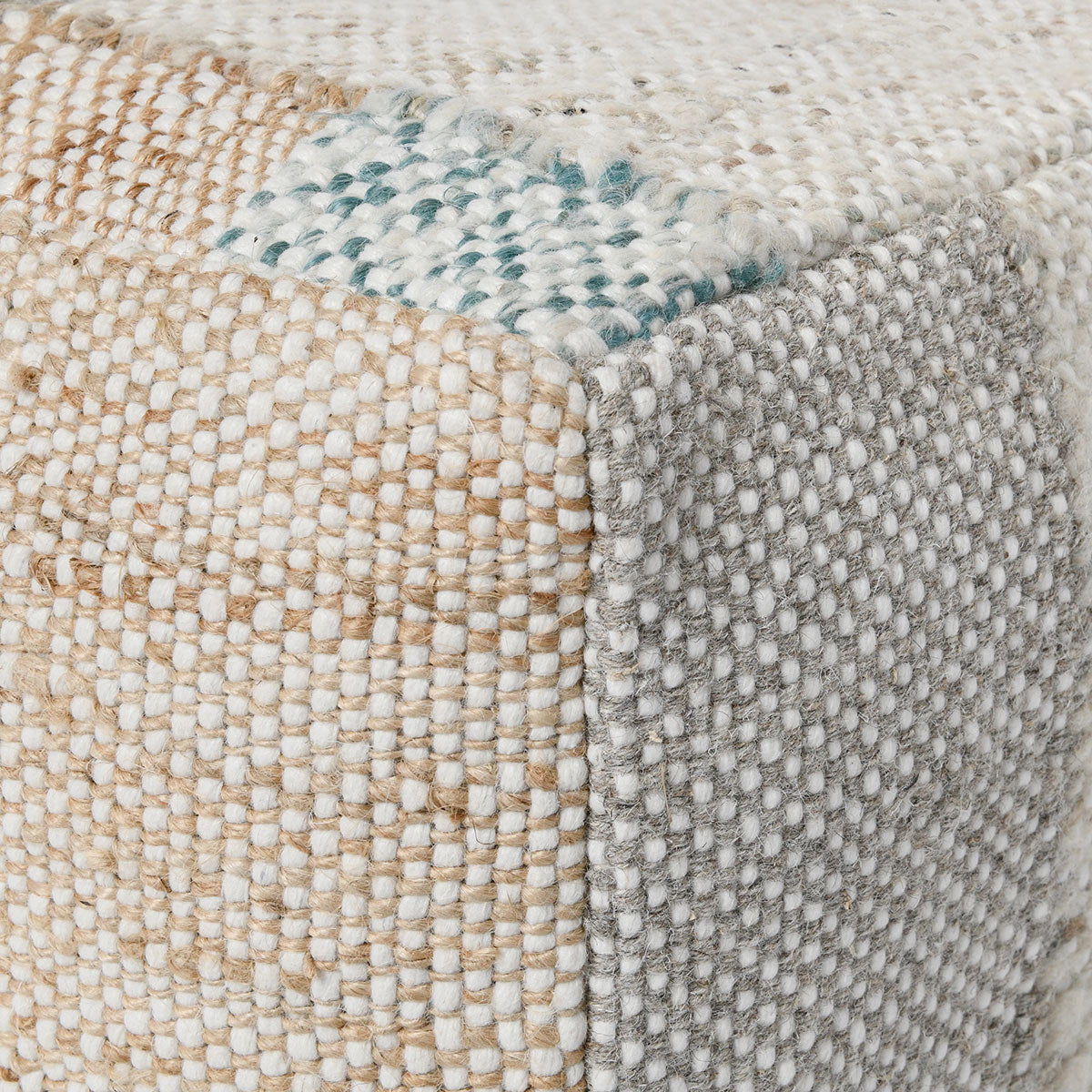 Ritsa Multi 18x18x14 Pouf - Ornate Home