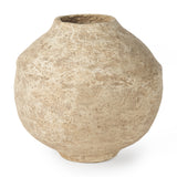 Ritu Beige Large Paper Mache Pot Vase - Ornate Home