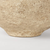 Ritu Beige Large Paper Mache Pot Vase - Ornate Home