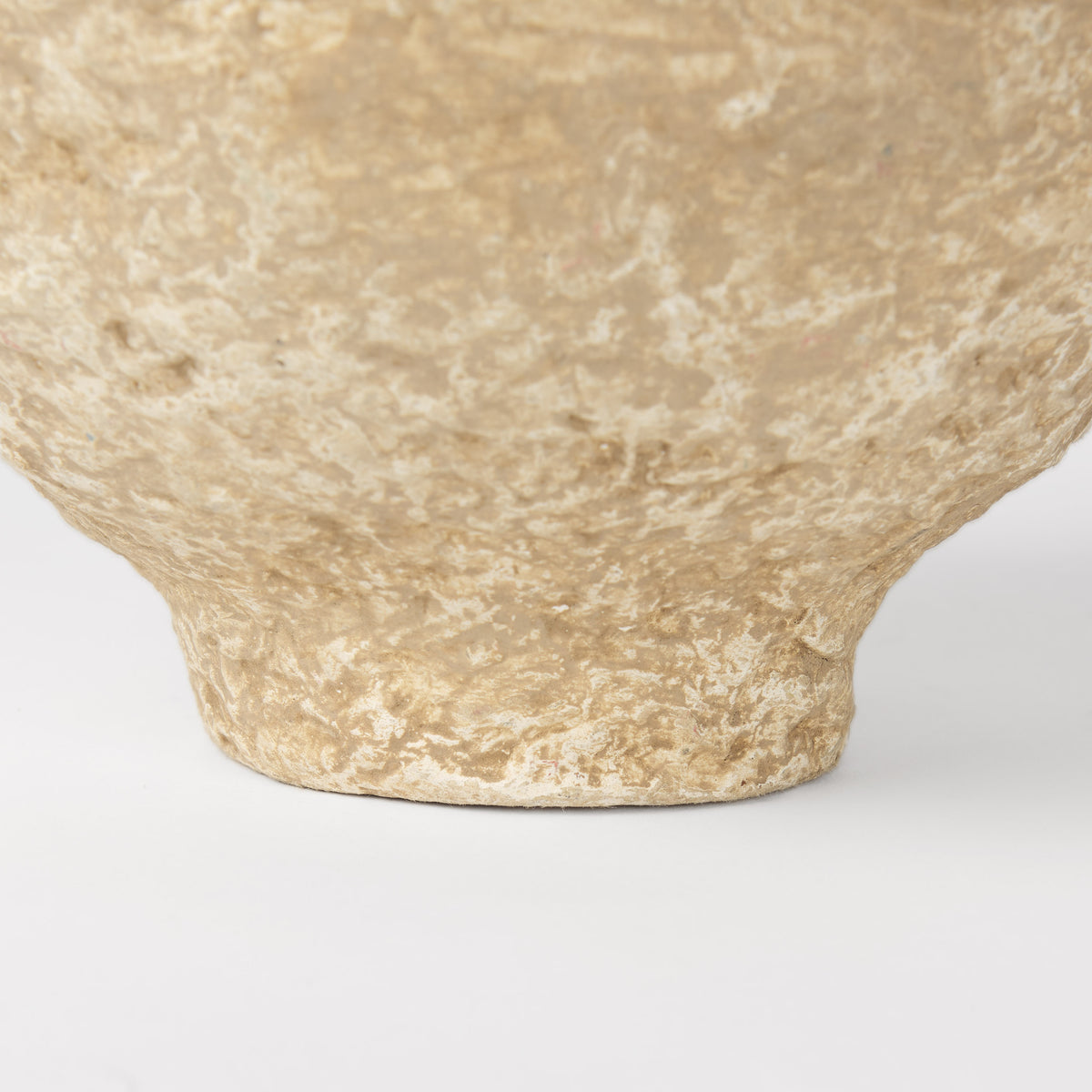 Ritu Beige Small Paper Mache Pot Vase - Ornate Home