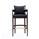 Ritz Barstool in Black and Dark Walnut (set of 2) - Ornate Home