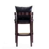 Ritz Barstool in Black and Dark Walnut (set of 3) - Ornate Home