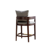 Ritz Counter Stool in Grey and Dark Walnut - Ornate Home