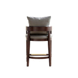 Ritz Counter Stool in Grey and Dark Walnut - Ornate Home