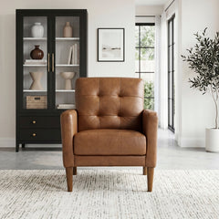 Riva Brown Accent Chair - Ornate Home