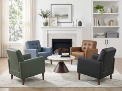 Riva Brown Accent Chair - Ornate Home