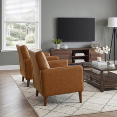 Riva Brown Accent Chair - Ornate Home