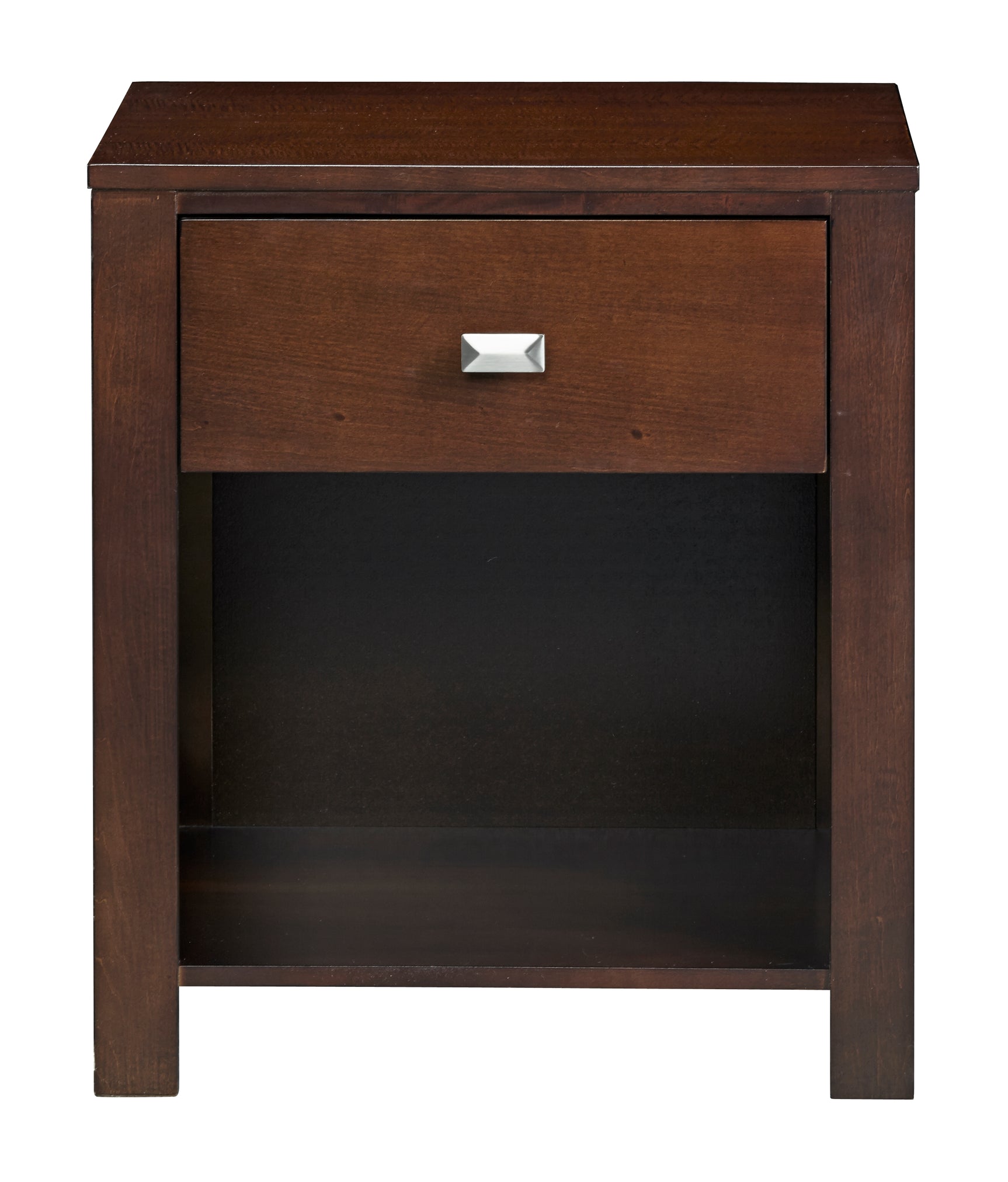 Riva One Drawer Nightstand in Chocolate Brown - Ornate Home