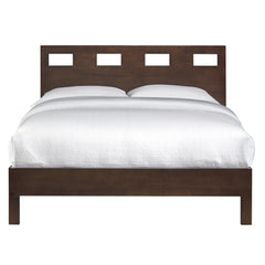 Riva Wood California King Bed in Chocolate Brown - Ornate Home