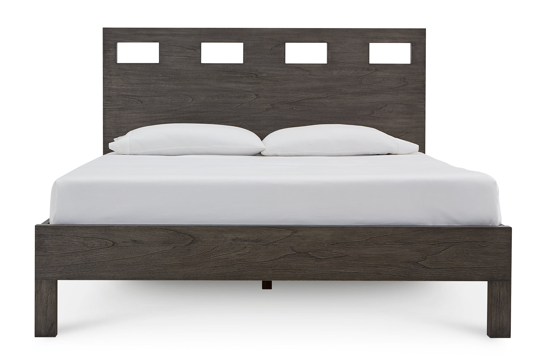 Riva Wood California King Bed in Sharkskin - Ornate Home