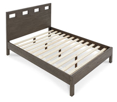 Riva Wood California King Bed in Sharkskin - Ornate Home