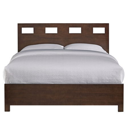 Riva Wood California King Storage Bed in Chocolate Brown - Ornate Home