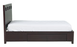 Riva Wood California King Storage Bed in Espresso - Ornate Home
