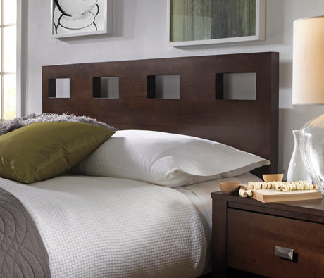 Riva Wood Eastern King Bed in Chocolate Brown - Ornate Home