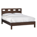 Riva Wood Eastern King Bed in Chocolate Brown - Ornate Home