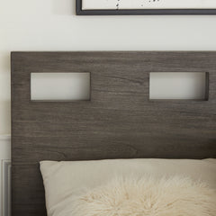 Riva Wood Eastern King Bed in Sharkskin - Ornate Home