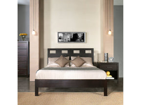 Riva Wood Full Platform Bed in Espresso - Ornate Home