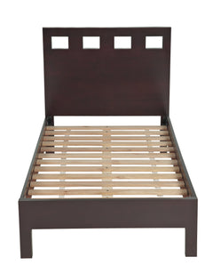 Riva Wood Full Platform Bed in Espresso - Ornate Home
