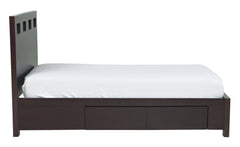 Riva Wood Full Storage Bed in Espresso - Ornate Home