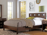Riva Wood Queen Bed in Chocolate Brown - Ornate Home