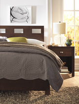 Riva Wood Queen Storage Bed in Chocolate Brown - Ornate Home