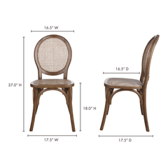 Rivalto Brown Dining Chair (Set of 2) - Ornate Home