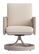 Rivan Beige Swivel Dining Chair - Ornate Home