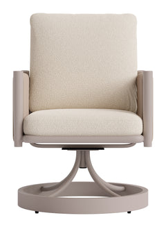 Rivan Beige Swivel Dining Chair - Ornate Home