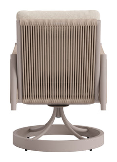Rivan Beige Swivel Dining Chair - Ornate Home
