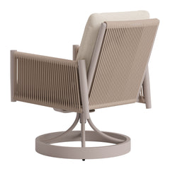 Rivan Beige Swivel Dining Chair - Ornate Home