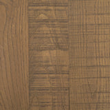 Riven Brown Oak Wood Square Side Table - Ornate Home