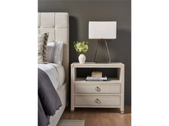 Riven Light Gray Nightstand - Ornate Home