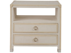 Riven Light Gray Nightstand - Ornate Home