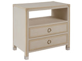 Riven Light Gray Nightstand - Ornate Home