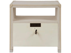 Riven Light Gray Nightstand - Ornate Home