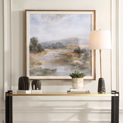 River Afternoon Multicolor Landscape Print - Ornate Home