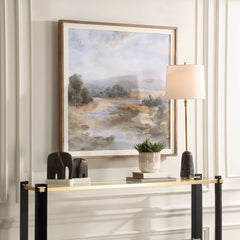 River Afternoon Multicolor Landscape Print - Ornate Home