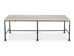 River Botticino Marble Coffee Table - Ornate Home