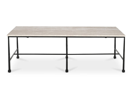 River Botticino Marble Coffee Table - Ornate Home