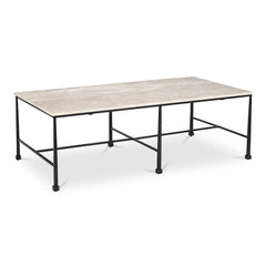 River Botticino Marble Coffee Table - Ornate Home