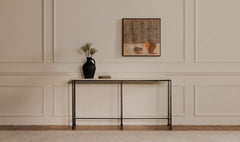 River Botticino Marble Console Table - Ornate Home